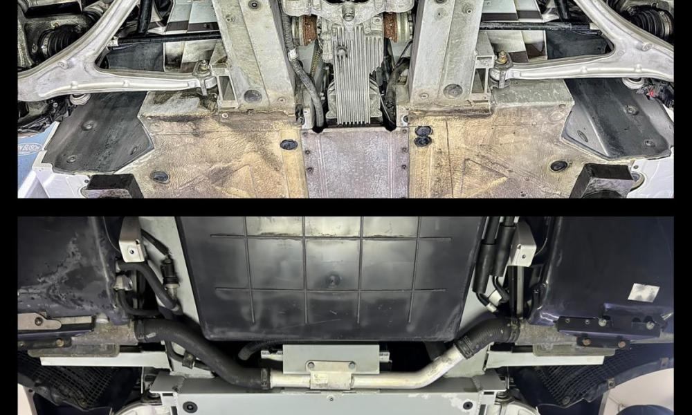 Lamborghini Gallardo pulizia a ghiaccio secco prima e dopo