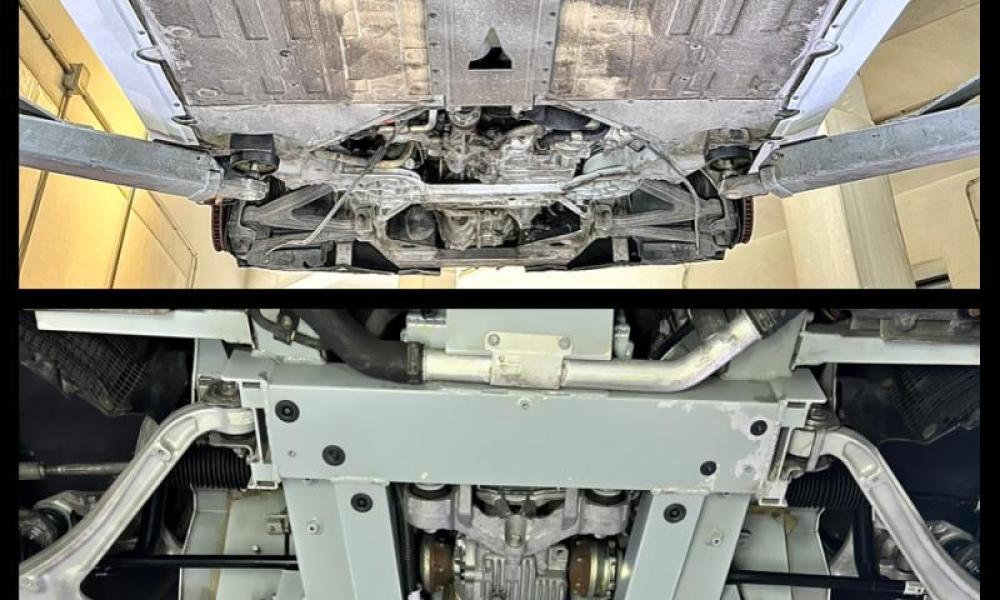 Lamborghini Gallardo pulizia a ghiaccio secco prima e dopo