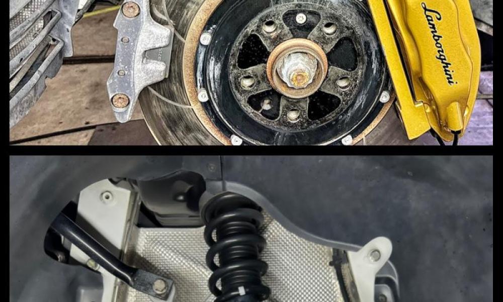 Lamborghini Gallardo pulizia a ghiaccio secco prima e dopo