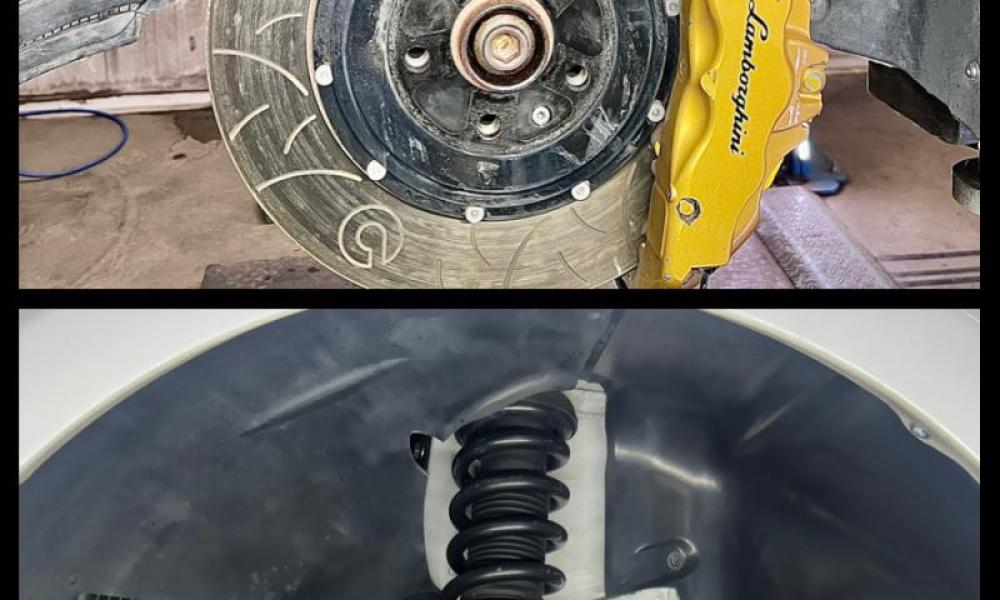 Lamborghini Gallardo pulizia a ghiaccio secco prima e dopo