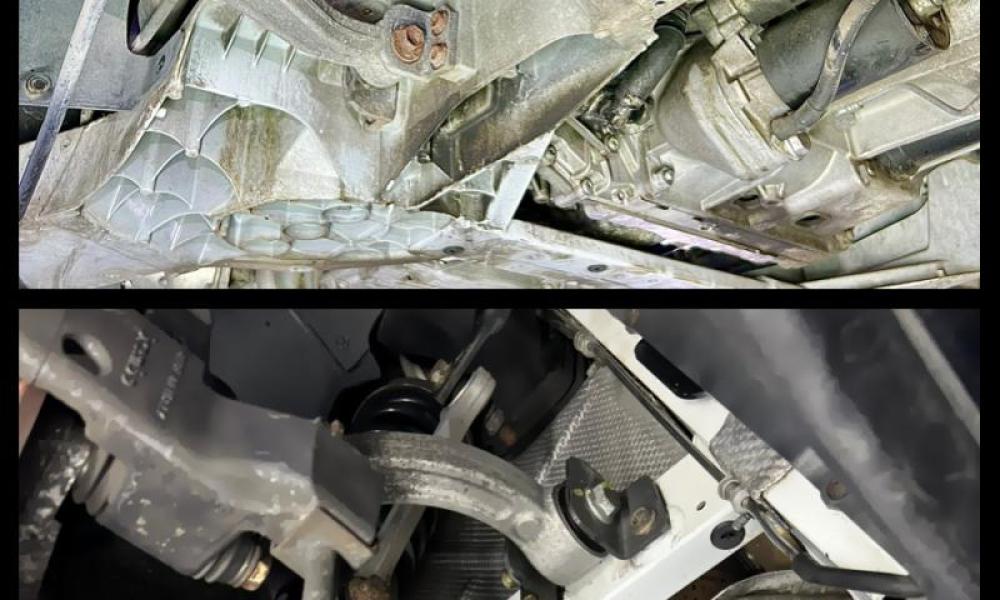 Lamborghini Gallardo pulizia a ghiaccio secco prima e dopo