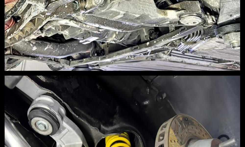 pulizia ghiaccio secco Porsche 993 · detailing Porsche 993 · pulizia sottoscocca Porsche · Porsche 993 sottoscocca · trattamento ossidazione Porsche
