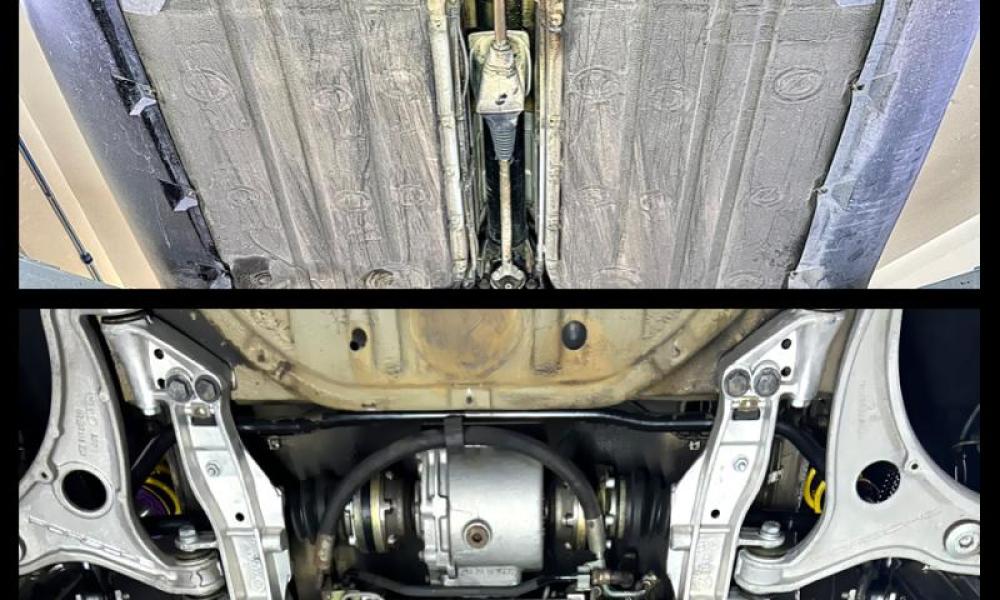 pulizia ghiaccio secco Porsche 993 · detailing Porsche 993 · pulizia sottoscocca Porsche · Porsche 993 sottoscocca · trattamento ossidazione Porsche
