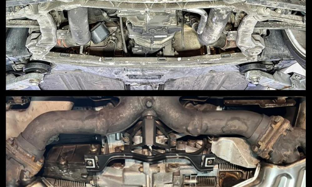 pulizia ghiaccio secco Porsche 993 · detailing Porsche 993 · pulizia sottoscocca Porsche · Porsche 993 sottoscocca · trattamento ossidazione Porsche